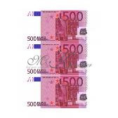 500 Евро №1, сахарный лист А4