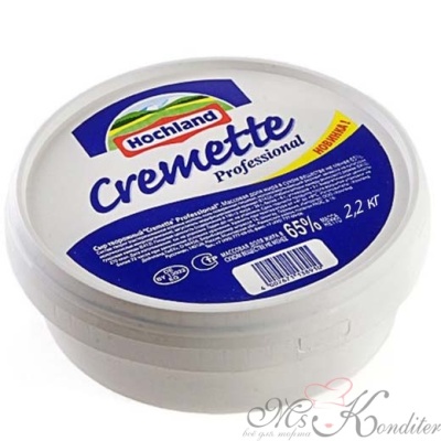 Сыр творожный "Cremette Professional 65%" 2,2кг