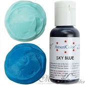Краситель пищевой AmeriColor Sky Blue (небесно-голубой), 21 гр.
