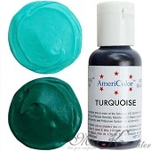 Краситель пищевой AmeriColor Turquoise (бирюзовый), 21 гр.