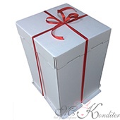 Коробка для торта Гофрокартон, 30х30х45 см.