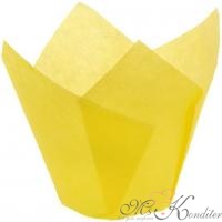 Форма бумажная "Тюльпан" 5 х 8 см, желтый, 1 шт