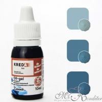 Краситель жирорастворимый Kreda Oil-gel 06 синий 10 мл
