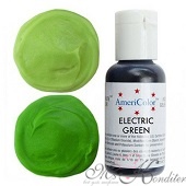 Краситель пищевой AmeriColor Electric Green (зеленый электрик), 21 гр.