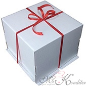 Коробка для торта Гофрокартон, 35х35х25 см.