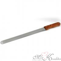 Нож-пила для бисквита Волна, лезвие 23х1,5 см