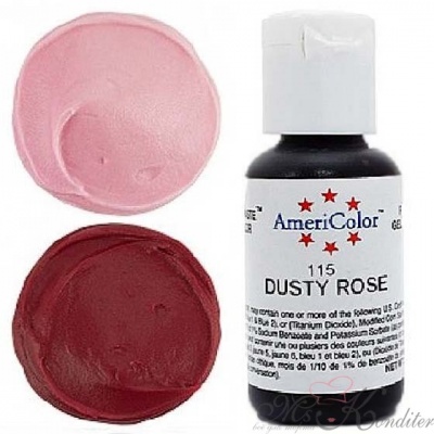 Краситель пищевой AmeriColor Dusty Rose (Пыльная роза) 21 гр.
