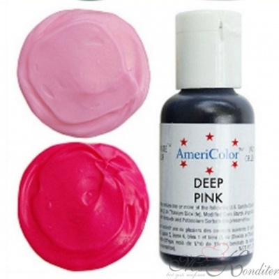 Краситель пищевой AmeriColor Deep Pink (темно-розовый), 21 гр.
