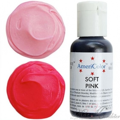 Краситель пищевой AmeriColor Soft Pink (нежно-розовый), 21 гр.