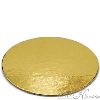 Подложка 0.8 мм золото диаметр 24 см.
