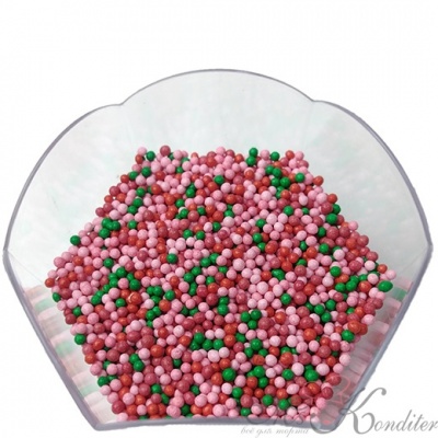Шарики Красный / Малиновый / Розовый / Зеленый 2 мм 100 гр.