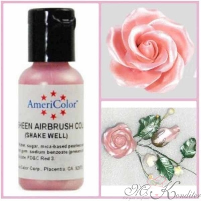 Краситель пищевой AmeriColor Pink Sheen (сияющий розовый), 19 гр.