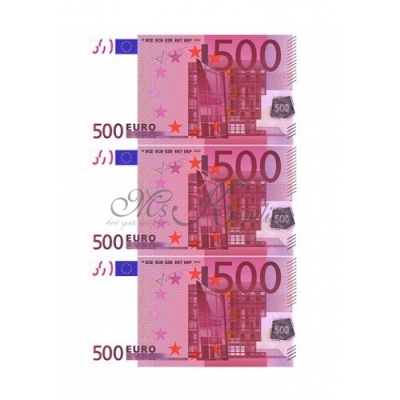 500 Евро №1, сахарный лист А4
