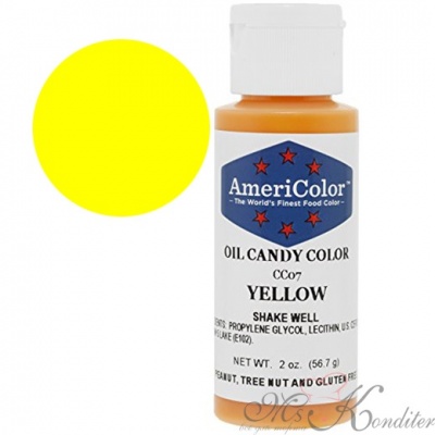 Краситель пищевой Americolor Candy Yellow (желтый), 56гр.