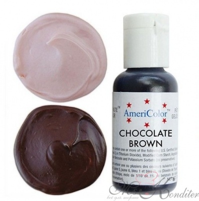 Краситель пищевой AmeriColor Chocolate Brown (шоколадный), 21 гр.
