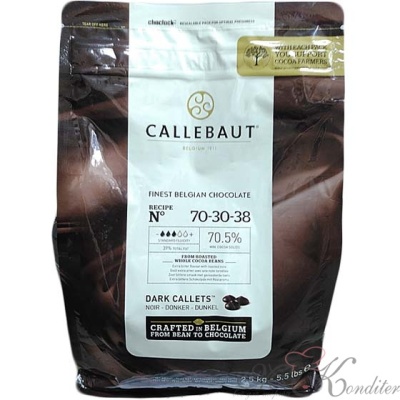 Горький бельгийский шоколад 70.5% Barry Callebaut 200 г