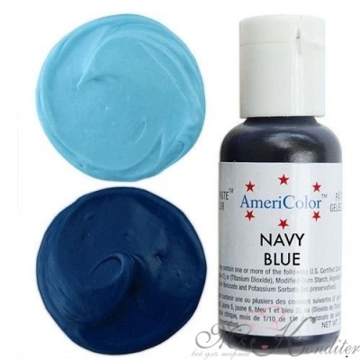 Краситель пищевой AmeriColor Navy Blue (темно-синий), 21 гр.