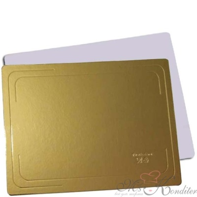 Подложка 2-х сторонняя золото / жемчуг усиленная 3.2 мм, 40 х 60 см.