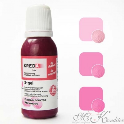 Краситель Kreda S-gel 19 розовый электро 20 мл