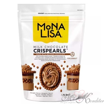 Хрустящие жемчужины молочный шоколад Crispearls Mona Lisa Callebaut 50 гр