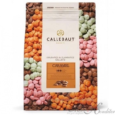 Бельгийский молочный шоколад со вкусом карамели 31,1% Barry Callebaut 500 г.