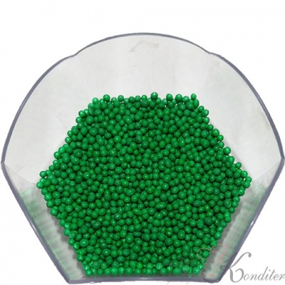 Шарики Зеленые 2 мм 100 гр.