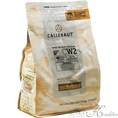 Белый Бельгийский Шоколад 25.9% Barry Callebaut 0.5 кг.