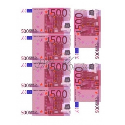 500 Евро №1, вафельный лист А4