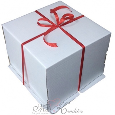 Коробка для торта Гофрокартон, 35х35х25 см.