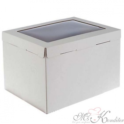 Коробка для торта с окном Гофрокартон, Pasticciere 30х40х26 см.
